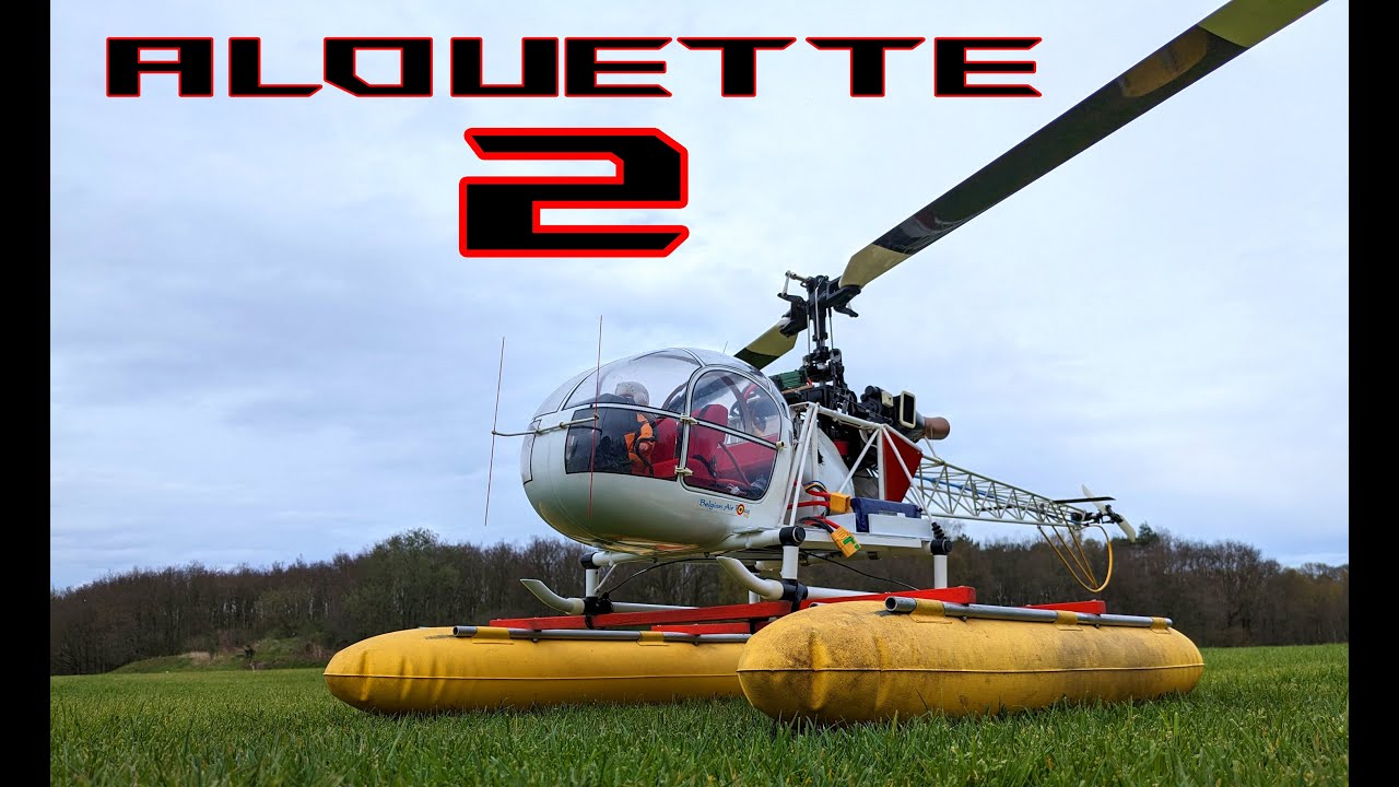 VARIO 1:6 scale ALOUETTE 2 with floats - AIR 2 AIR VIDEO