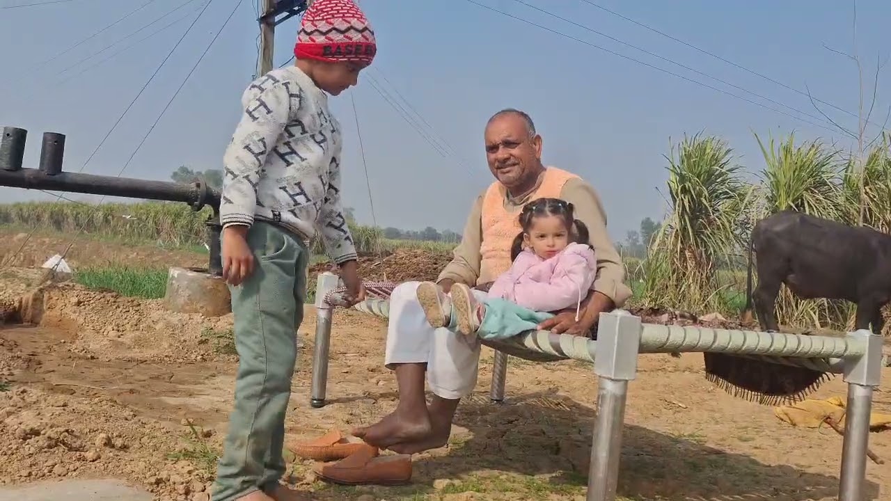 Khet mai kyu jana pasand hai bacho ko #india #korea #vlog #payalpanwar 