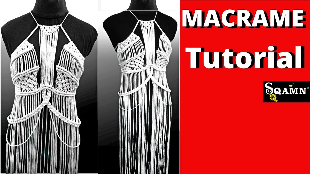 Passo a Passo Tutorial De Vestido De Macramé Dress Tutorial Step-by-Step