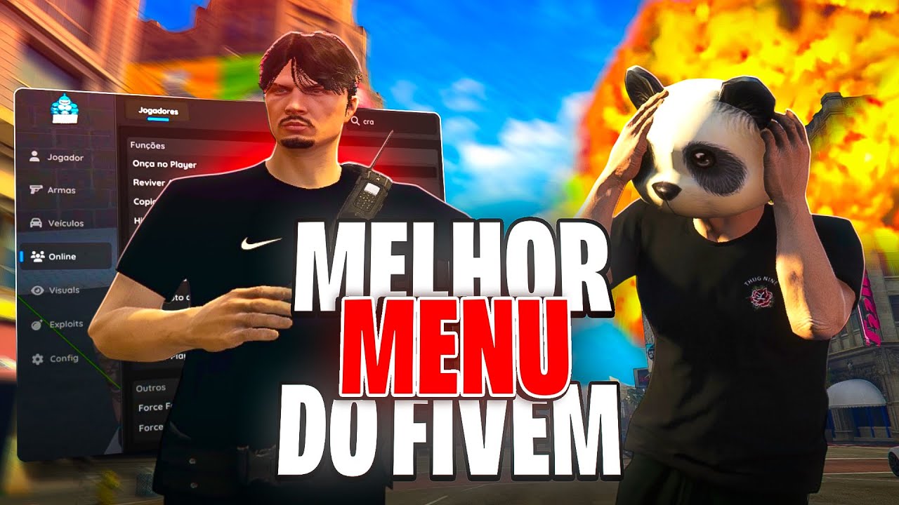 MELHOR MODMENU MAIS COMPLETO PRA FIVEM GTA RP! (SHARK MENU)
