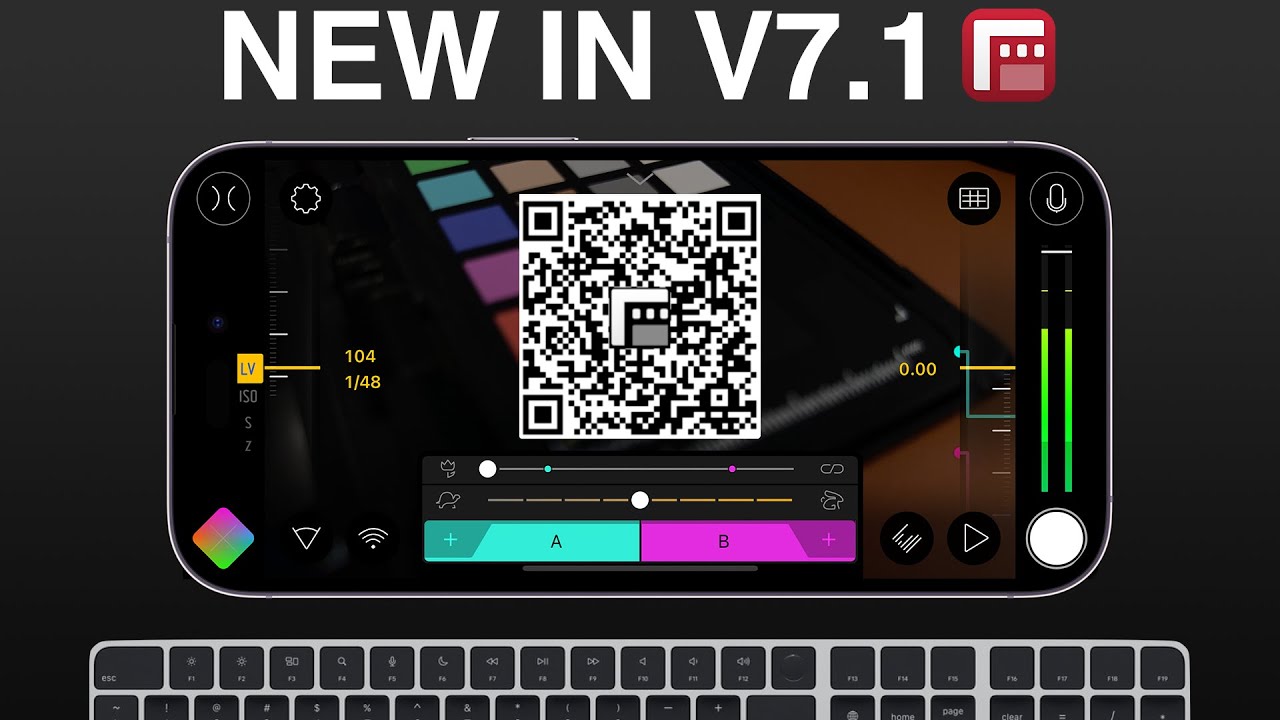 New in Filmic Pro v7.1: QR Code Presets | Keyboard Control | Pull Point QAMs