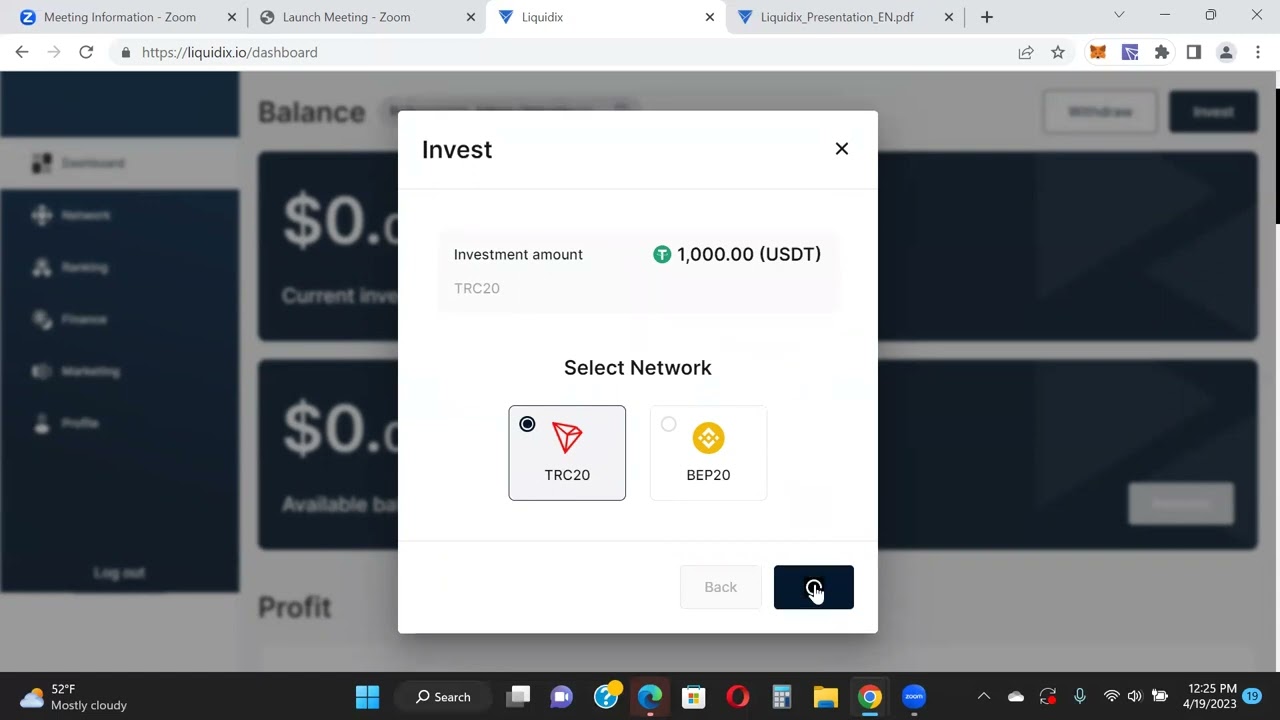 Liquidix - How To Make A Deposit