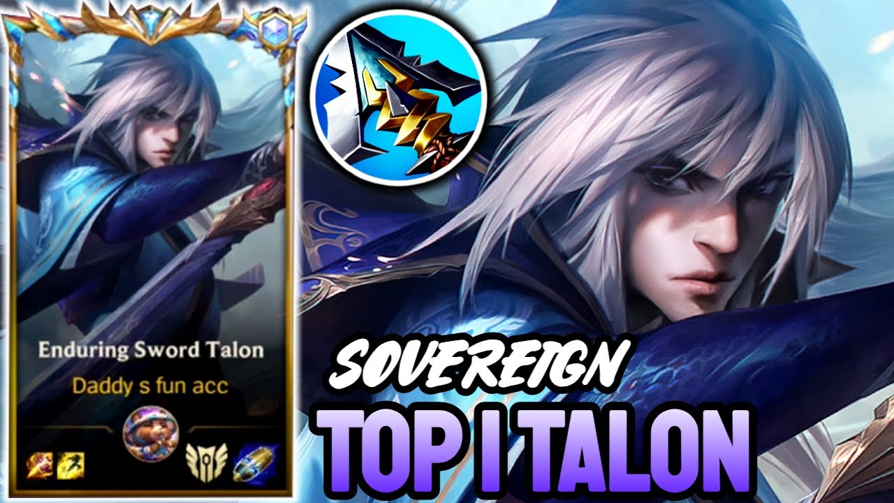 WILD RIFT TALON - TOP 1 TALON GAMEPLAY - SOVEREIGN RANKED