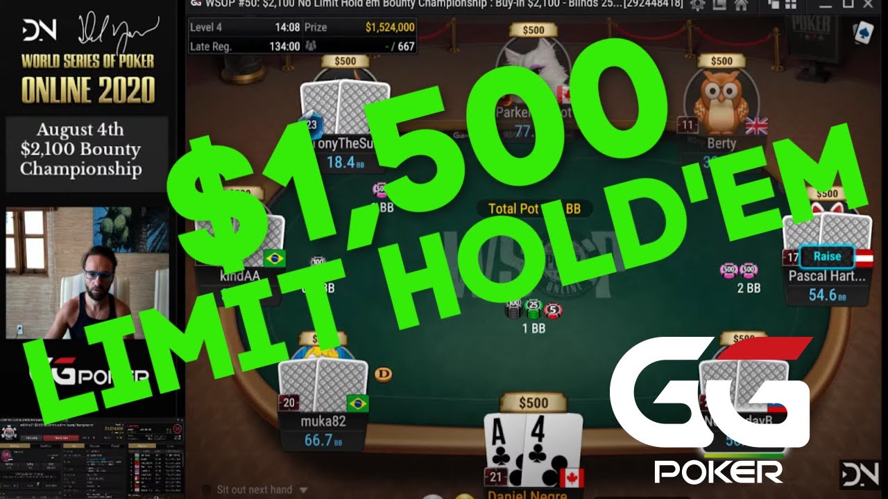 2020 WSOP Online $1,500 Limit Hold'em Championship