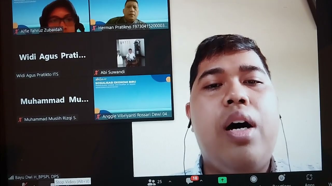 Webinar Sosialisasi Ekonomi Biru, Bayu Dwi Handoko,ST, 16Okt 2022, Dept.T.Kelautan FTK ITS Surabaya.