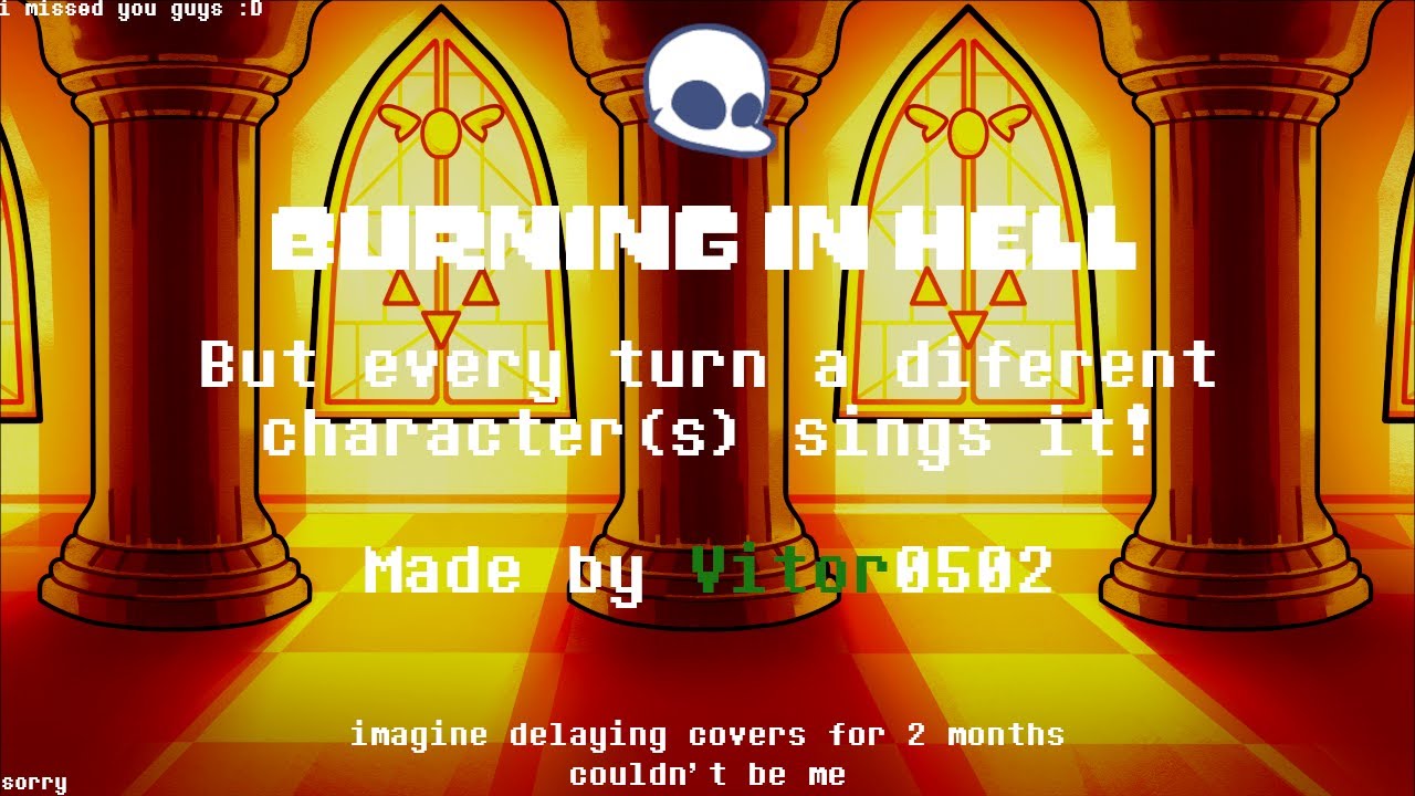 FNF: Indie Cross - Burning in Hell but every turn a different character sings it!