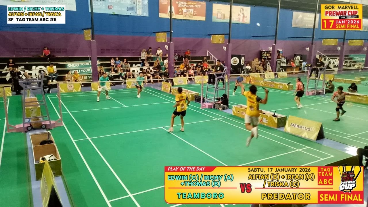 PREWAR CUP 2026 TAG TEAM ABC SF | EDWIN/RICHY/THOMAS (TEAMBORO) VS ALFIAN/IRFAN/TRISKA (PREDATOR)