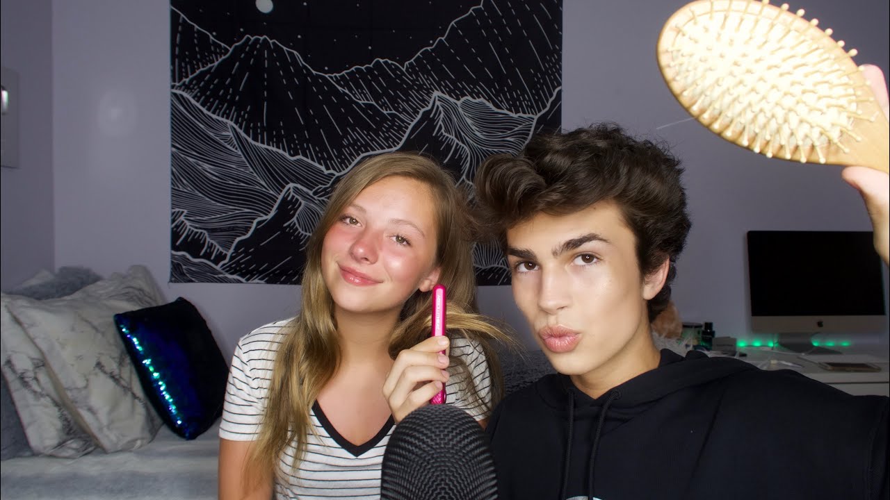 ASMR- Hair Play (Brushing, Styling, Scalp Massage)