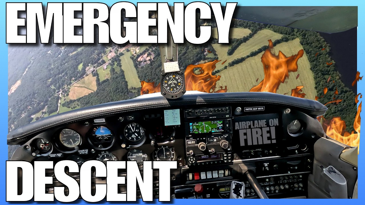 Emergency Descent Demo in a Piper Warrior | Real-Time Training Over Connecticut