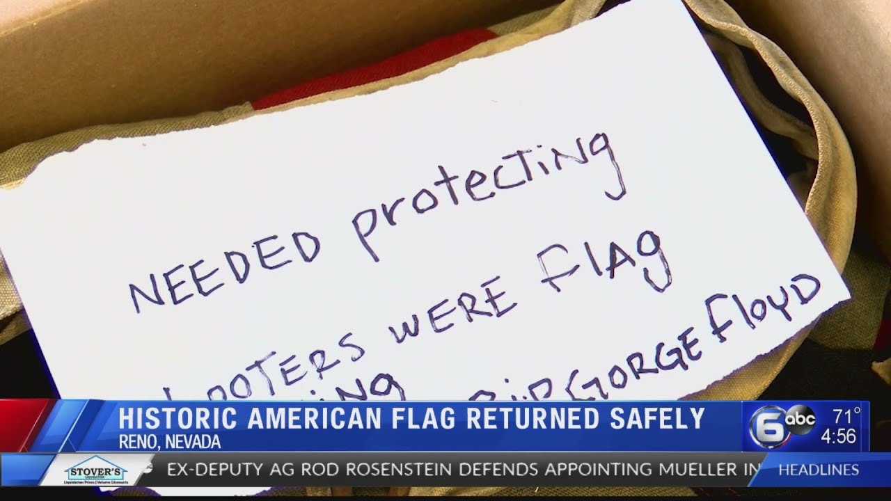 WWII flag stolen from city hall amid Nevada protest returned