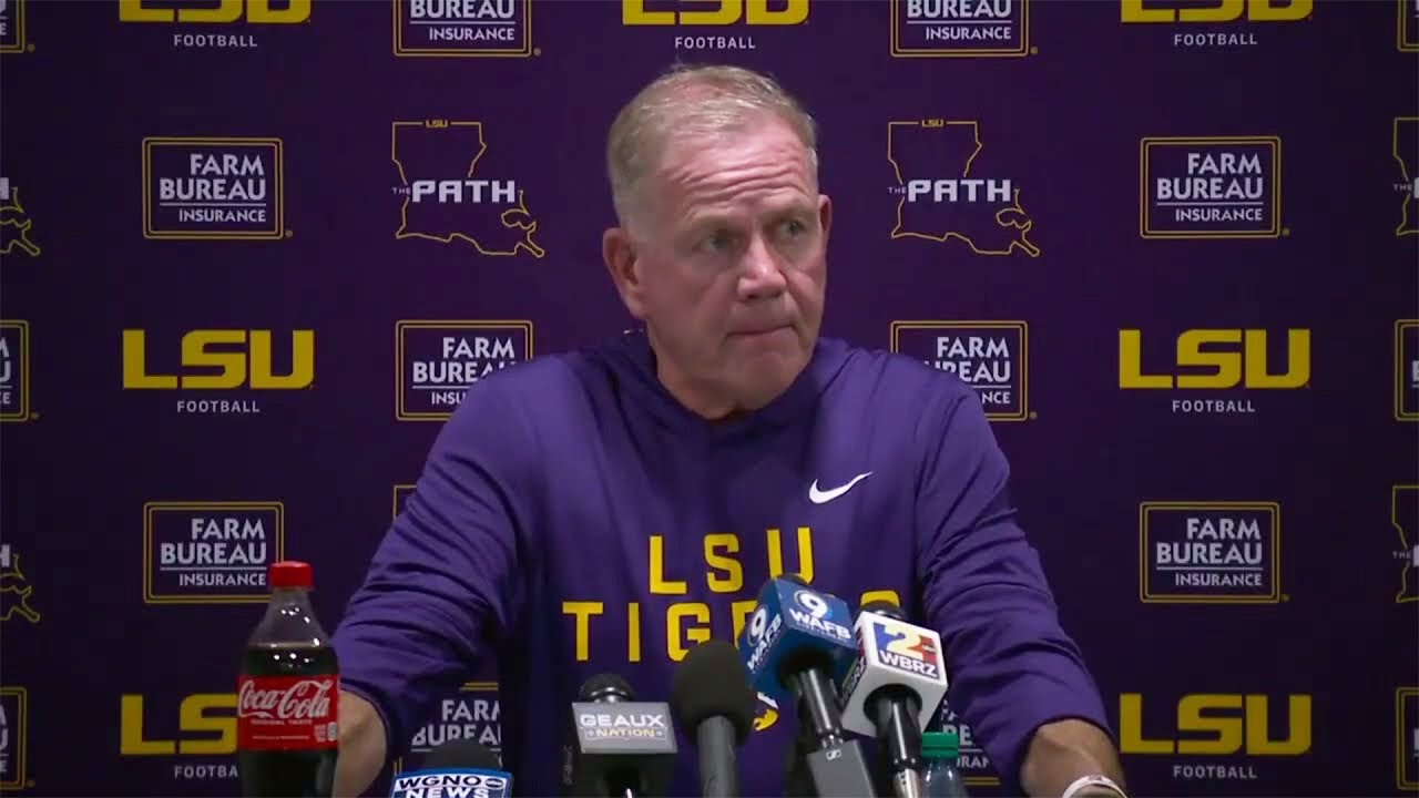 Брайан Келли отреагировал на «разочаровывающее» поражение LSU от Vanderbilt | ESPN College Football