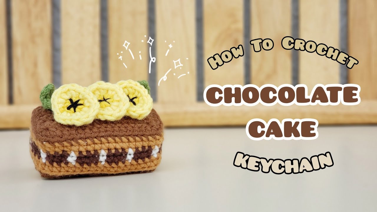 Crochet Chocolate Cake Keychain | Amigurumi Tutorial | SpringDay DIY