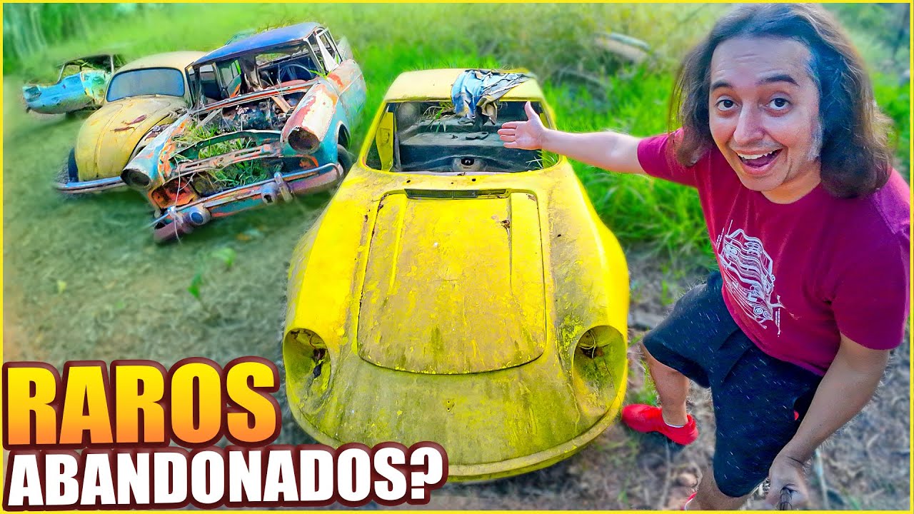 🥵 ACHEI CARROS ANTIGOS RAROS APODRECENDO NA BEIRA DA ESTRADA 😲 CAÇADORES DE CARRO ABANDONADO 💪