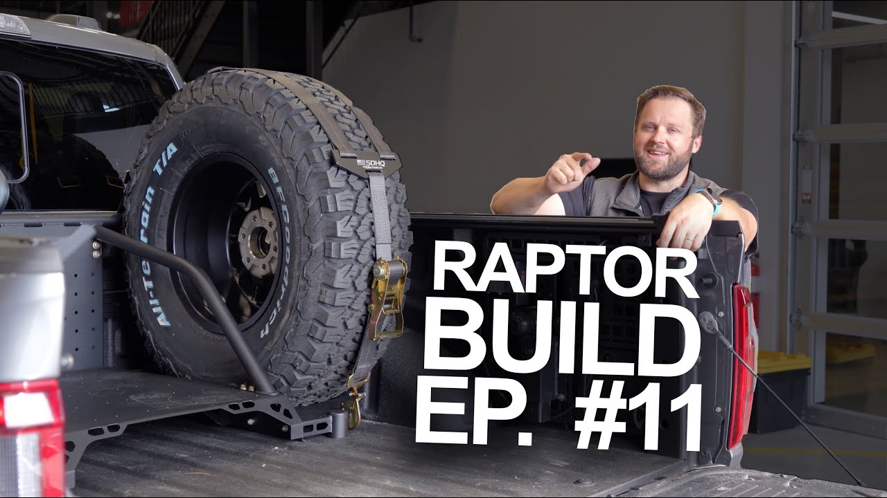 Mounting SDHQ's Chase Rack Spare Tire Carrier // 2024 Raptor Build Ep.11