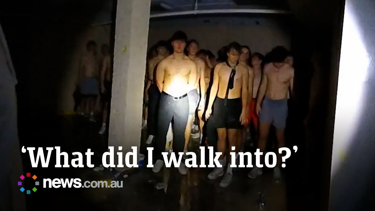 Police body cam vision reveals intense hazing ritual