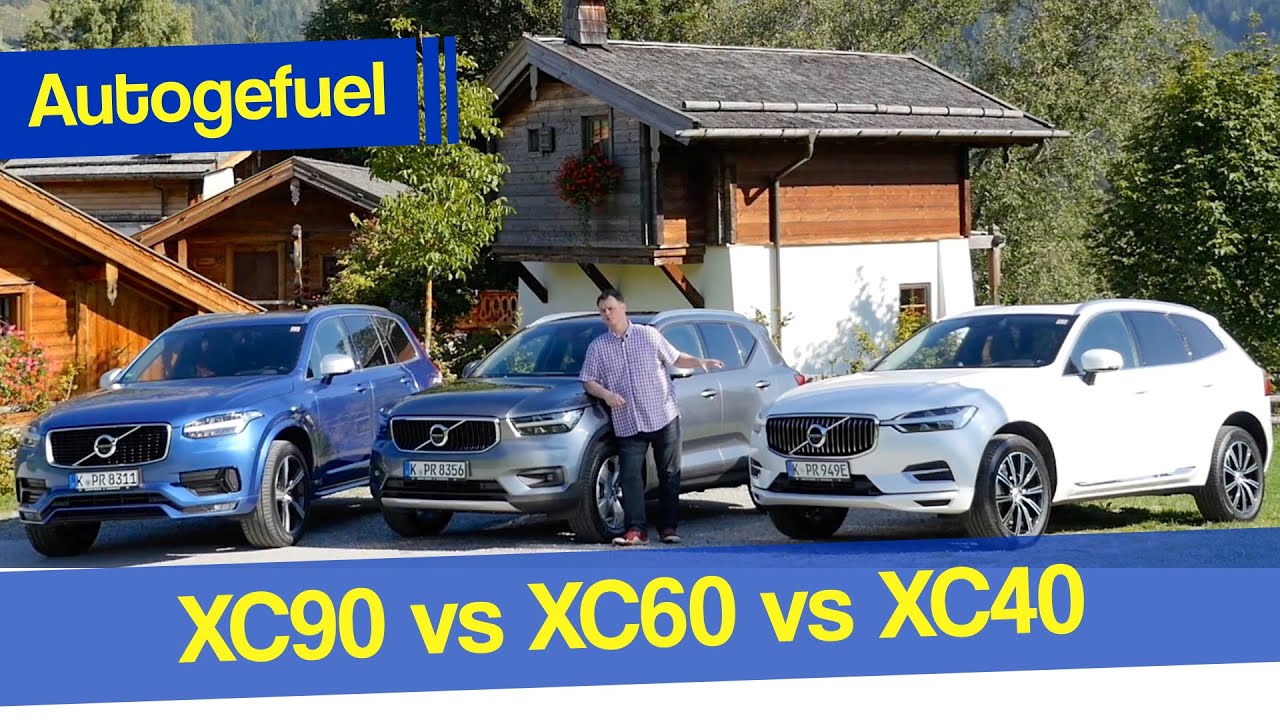 Volvo XC90 vs XC60 vs XC40 comparison REVIEW - Autogefuel