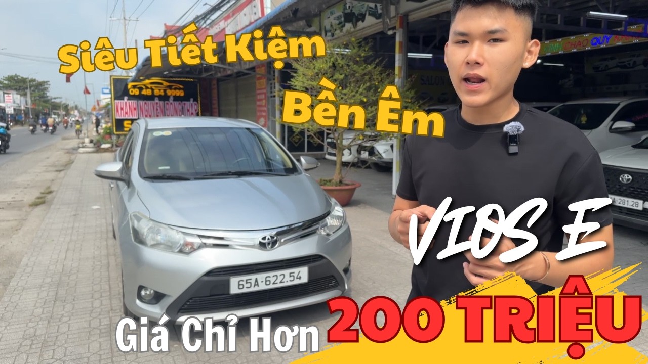 Ô TÔ BỀN SIÊU TIẾT KIỆM ! Tài Chính Hơn 200 Triệu Có Nên Lựa Chọn Vios E 2017 Siêu Bền...!