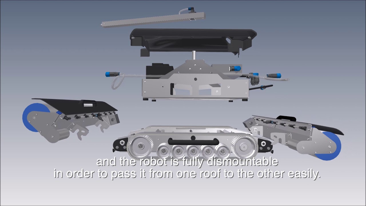 Solarcleano solar panel cleaning robot presentation
