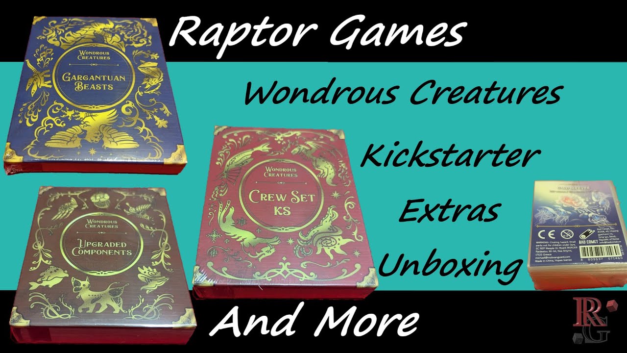 Unboxing Wondrous Creatures Kickstarter Extras