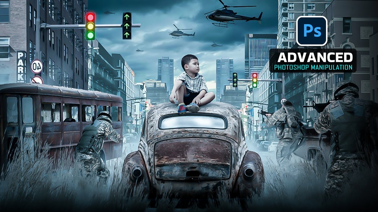 Cinematic photoshop manipulation tutorial||Photoshop tutorial #manipulation #photoshoptutorial