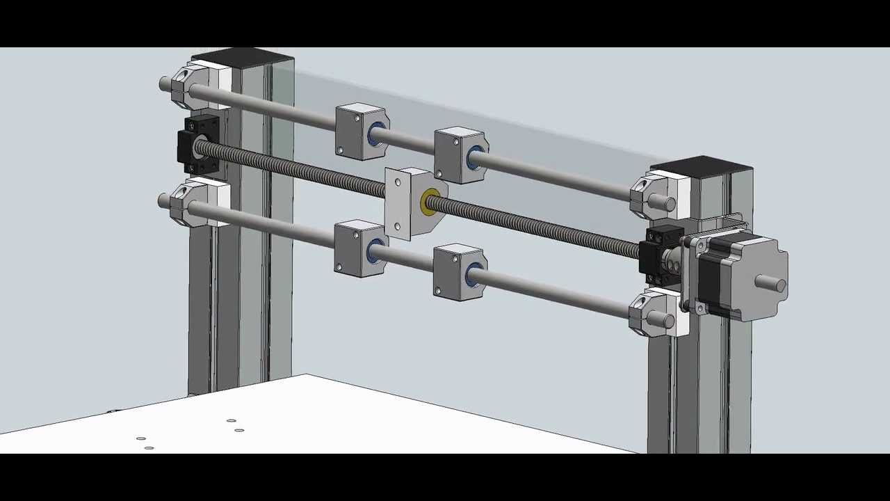 Building my hobby-CNC animation