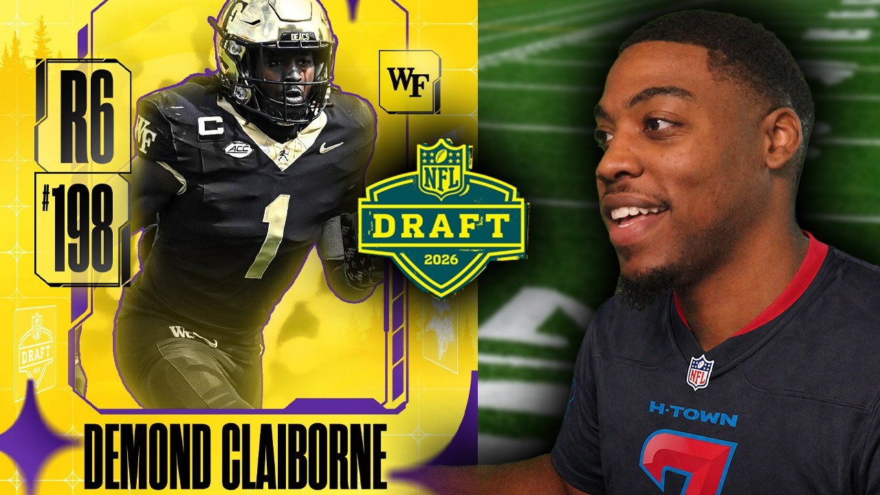 Demond Claiborne Highlights Reaction | Minnesota Vikings - NFL Draft 2026
