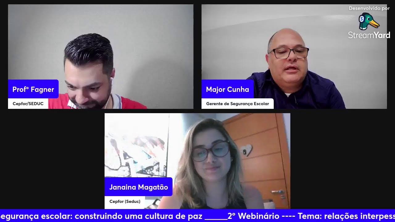 Segurança escolar: construindo uma cultura de paz (Live)