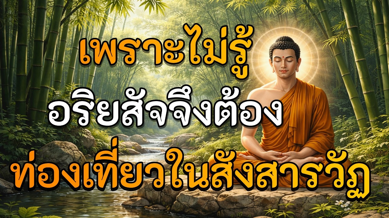 เพราะไม่รู้อริยสัจ จึงต้องท่องเที่ยวไปในสังสารวัฏ