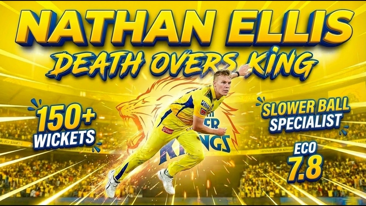 Nathan Ellis - The Elite T20 Specialist 🔥Know your CSK player -  01