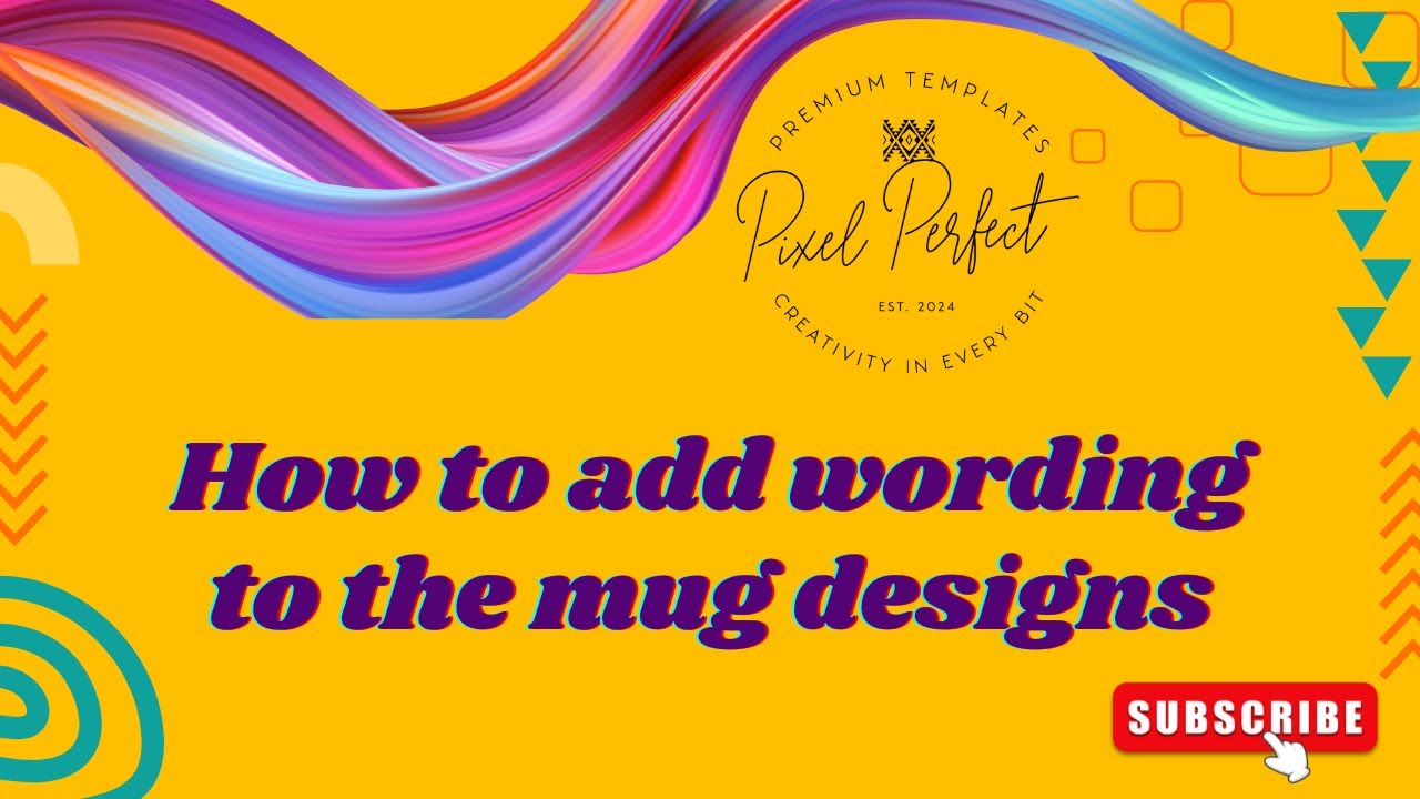 How to add wording to the mug designs