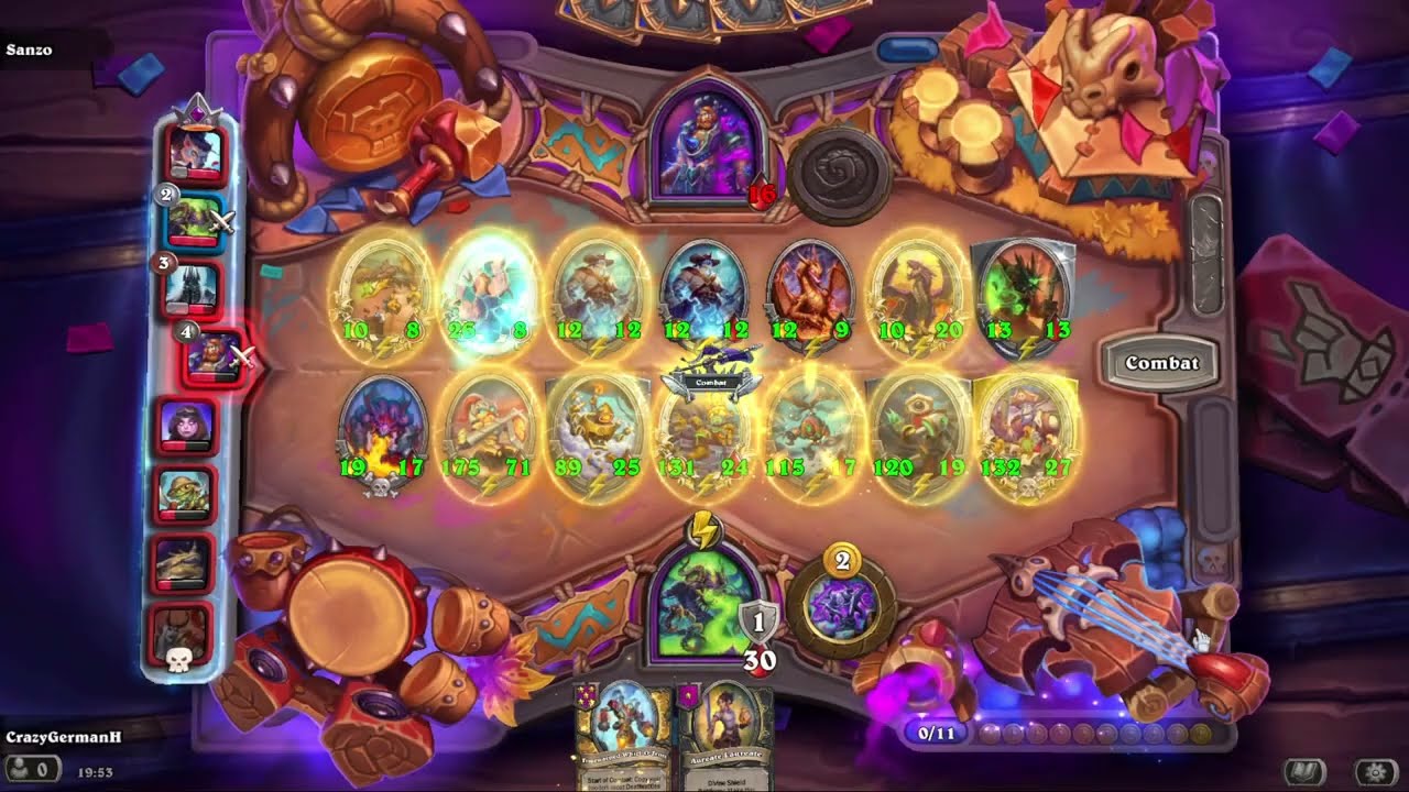 Hearthstone Battlegrounds Android Gameplay #134 - Y'SHAARJ = ALWAYS FIRST PLACE?!