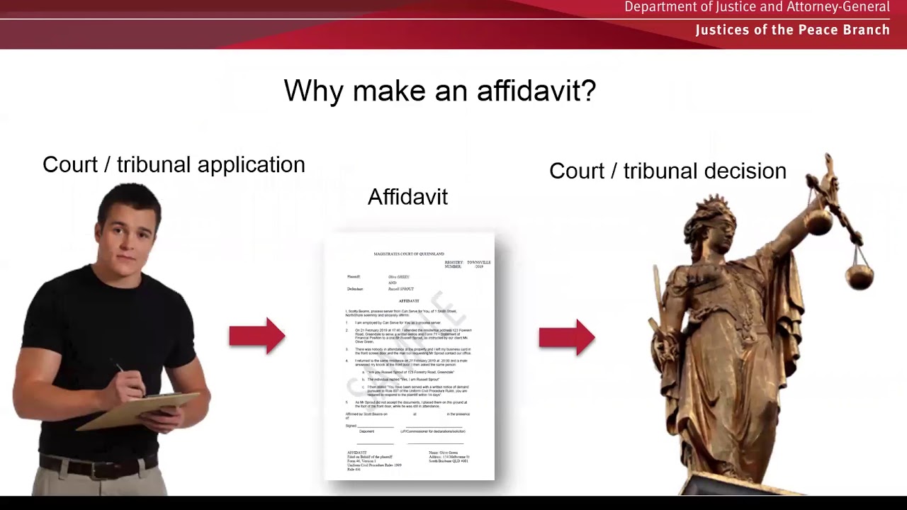 Justices of the Peace Branch - Witnessing Affidavits
