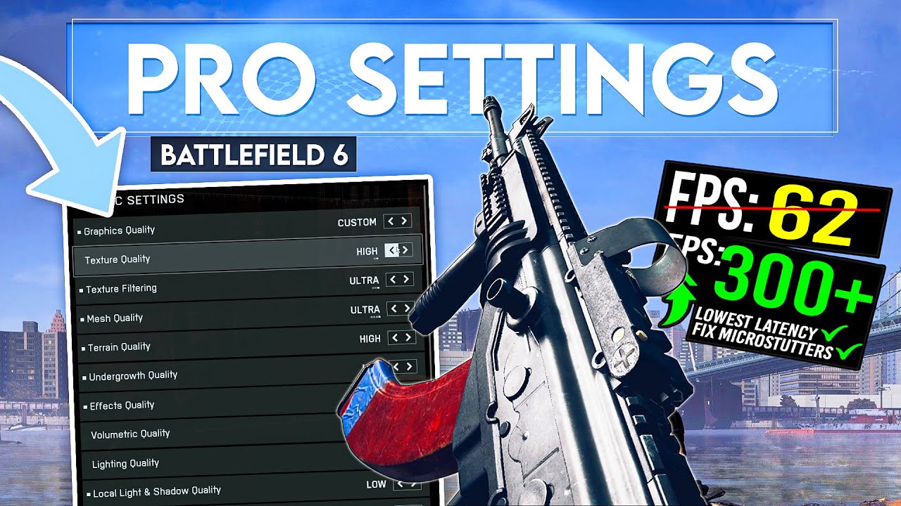 Przewodnik po ustawieniach Battlefield 6 PRO (najlepsza widoczność i wydajność)