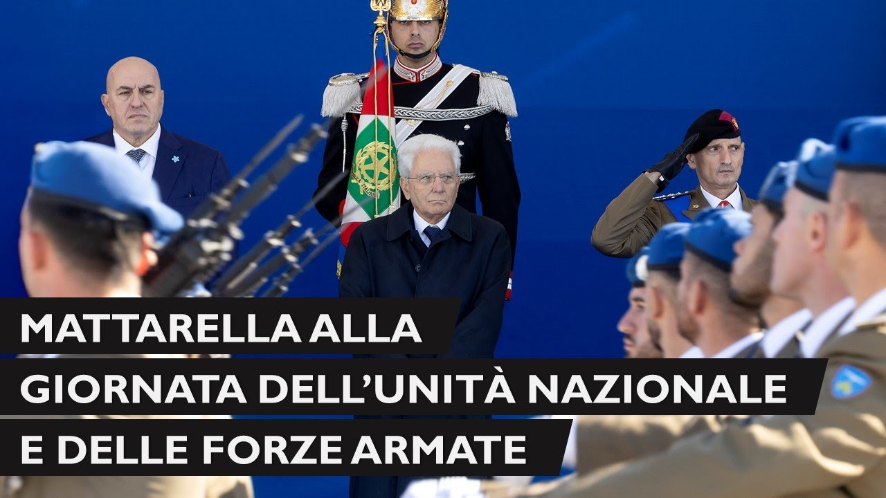 Mattarella celebra la Giornata dell'Unit&agrave; Nazionale e delle Forze Armate