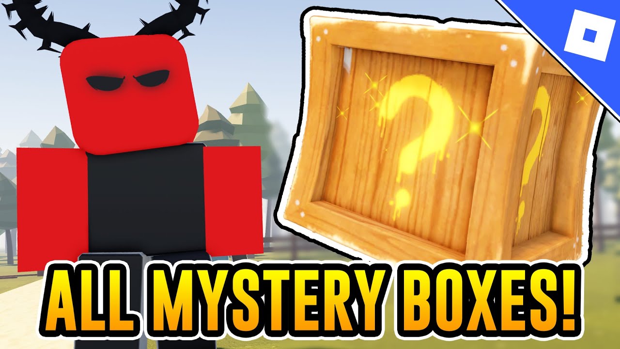 ALL WORLD 1 WEAPON MYSTERY BOX LOCATIONS in PROTECT THE HOUSE FROM MONSTERS | Roblox