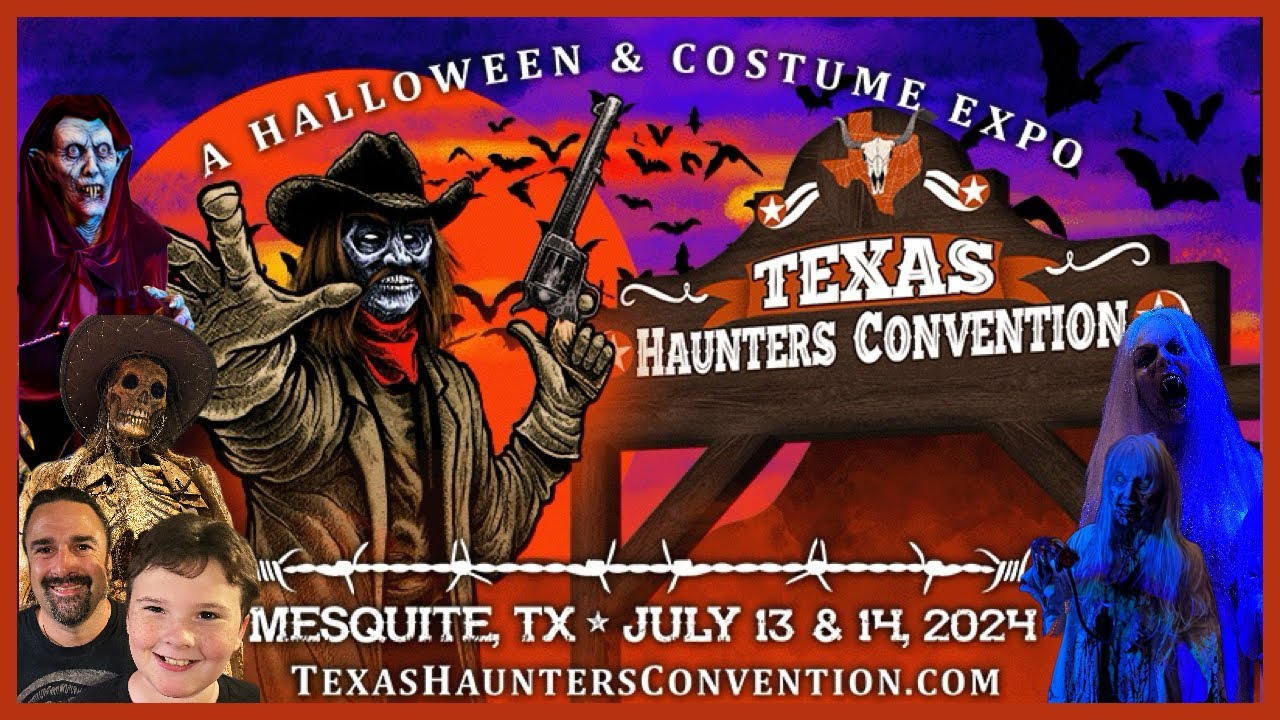 Texas Haunters Convention 2024: Дом ужасов и экспозиция Halloween Expo: обзорная экскурсия по тор...