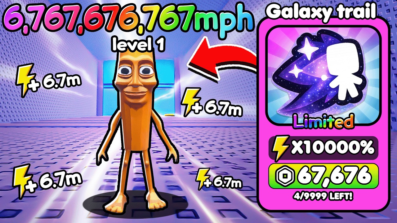 Starting Over as NOOB with BEST TRAIL in Become Fastest Brainrot! (Roblox)
