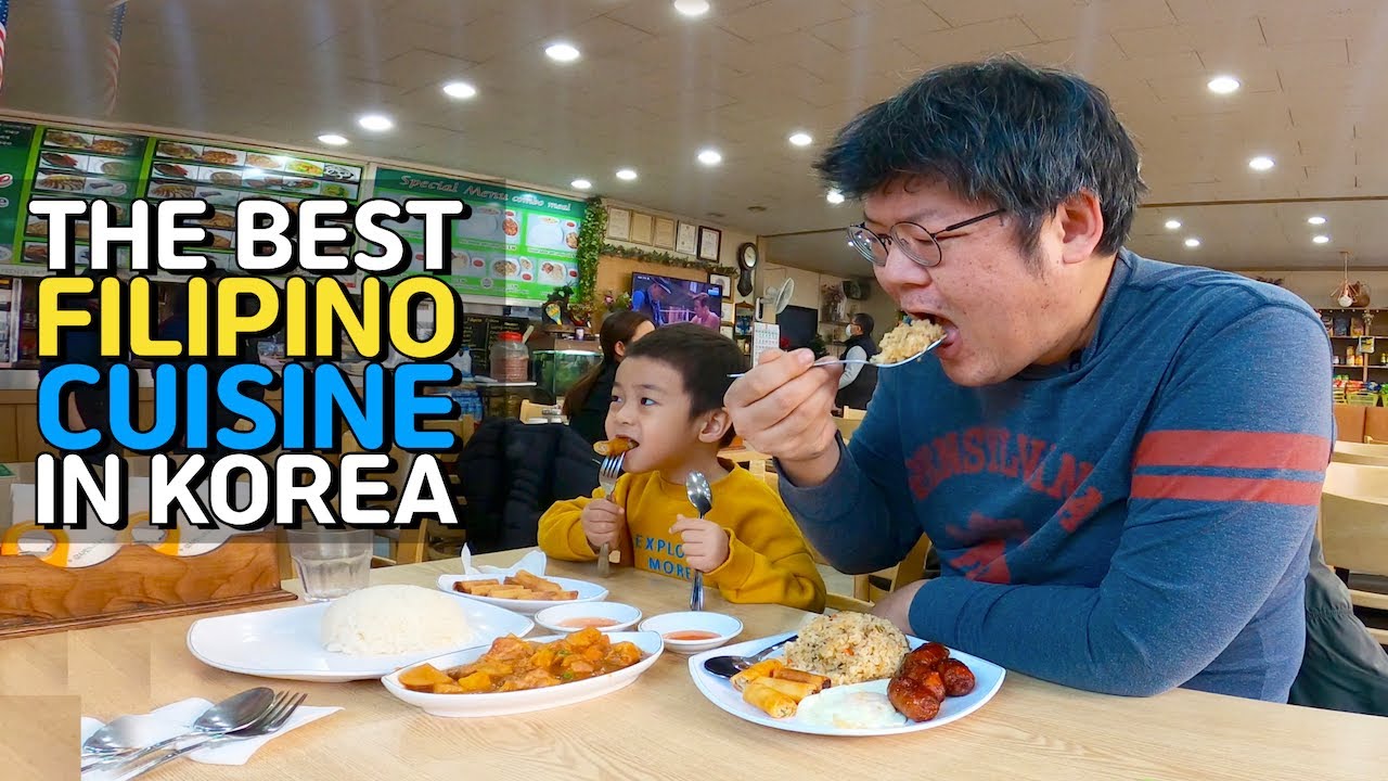 The Best Filipino Cuisine In Korea (Anjeong Rodeo Street) - English subtitle included