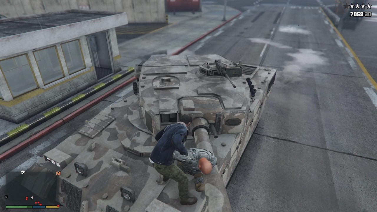 STEALING A TANK FROM A MILITARY BASE / CAUSING MAXIMUM DAMAGE WITH A TANK IN GTA 5