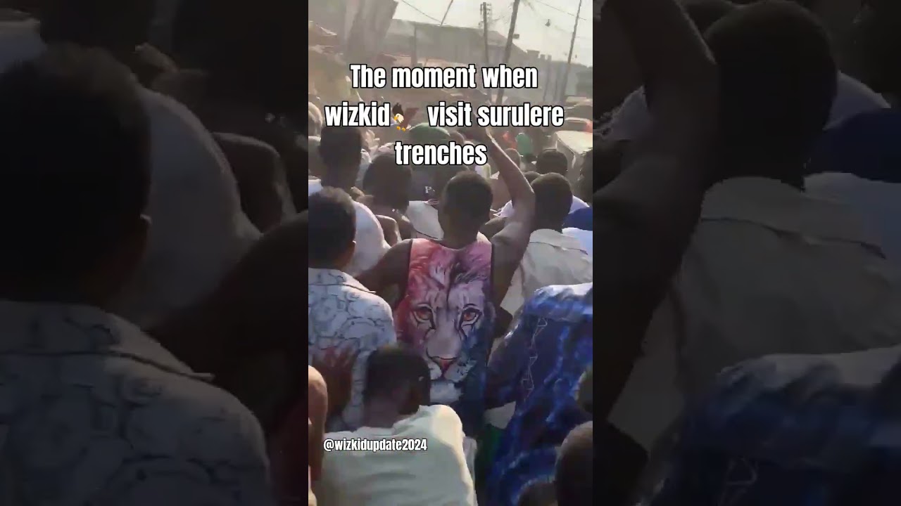 The moment wizkid 🦅 visit his trenches surulere 