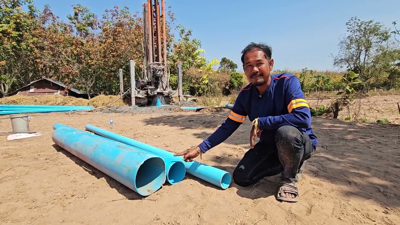เจาะบาดาล 100 เมตรเครื่องลมขนาดใหญ่เขาใช้งบเท่าไหร่ไปฟังกัน