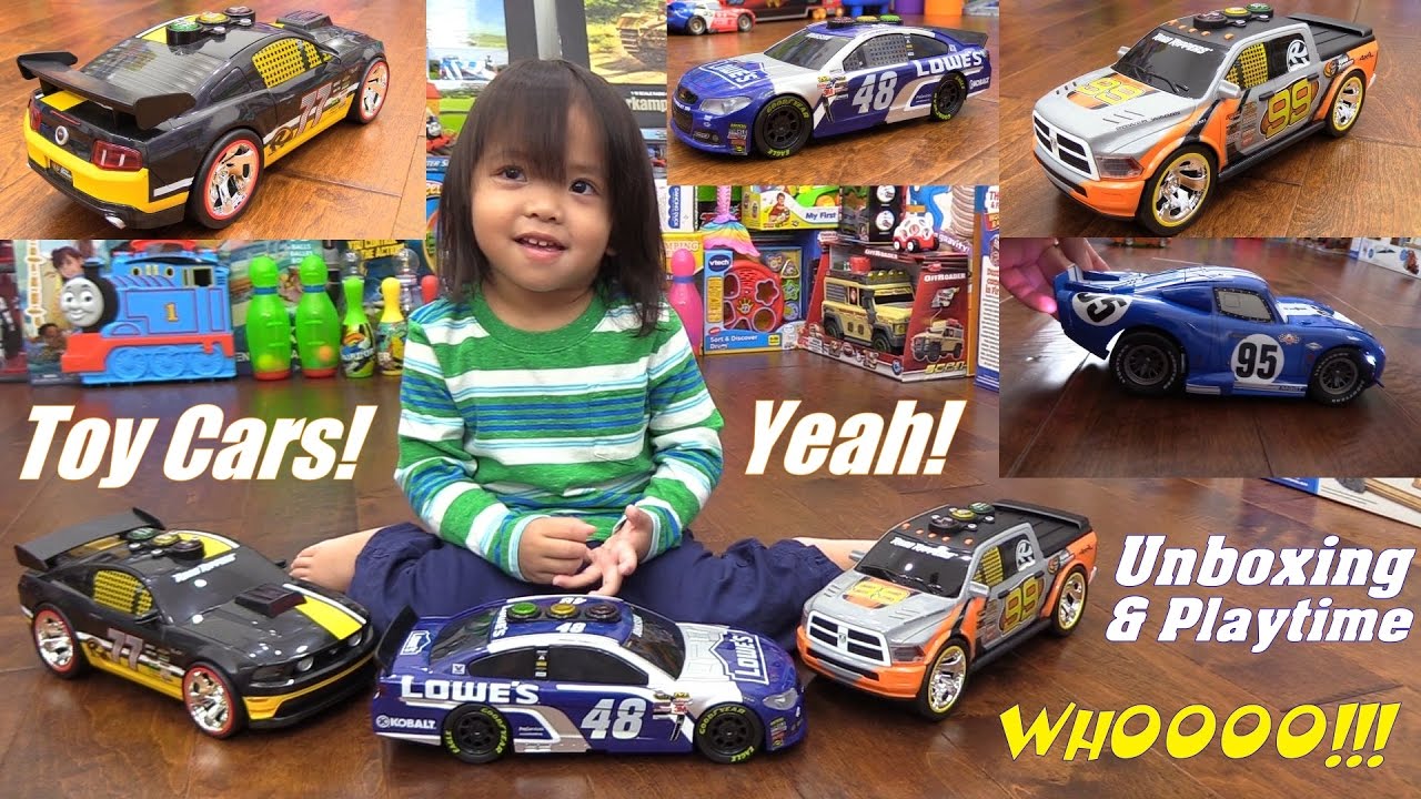 Children's TOY CARS: Ford Mustang GT, Disney Lightning McQueen, Pick-Up Truck and More!