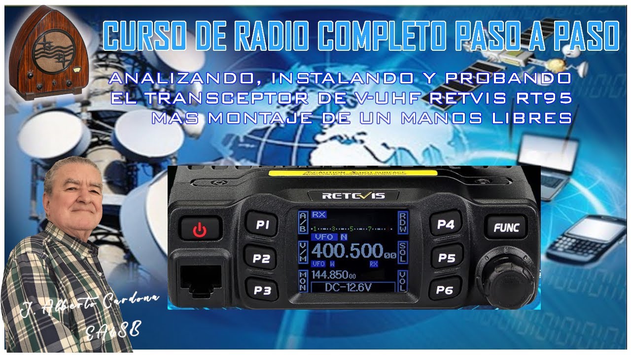 ANALISIS E INSTALACIÓN DEL RETEVIS RT 95 + MANOS LIBRES