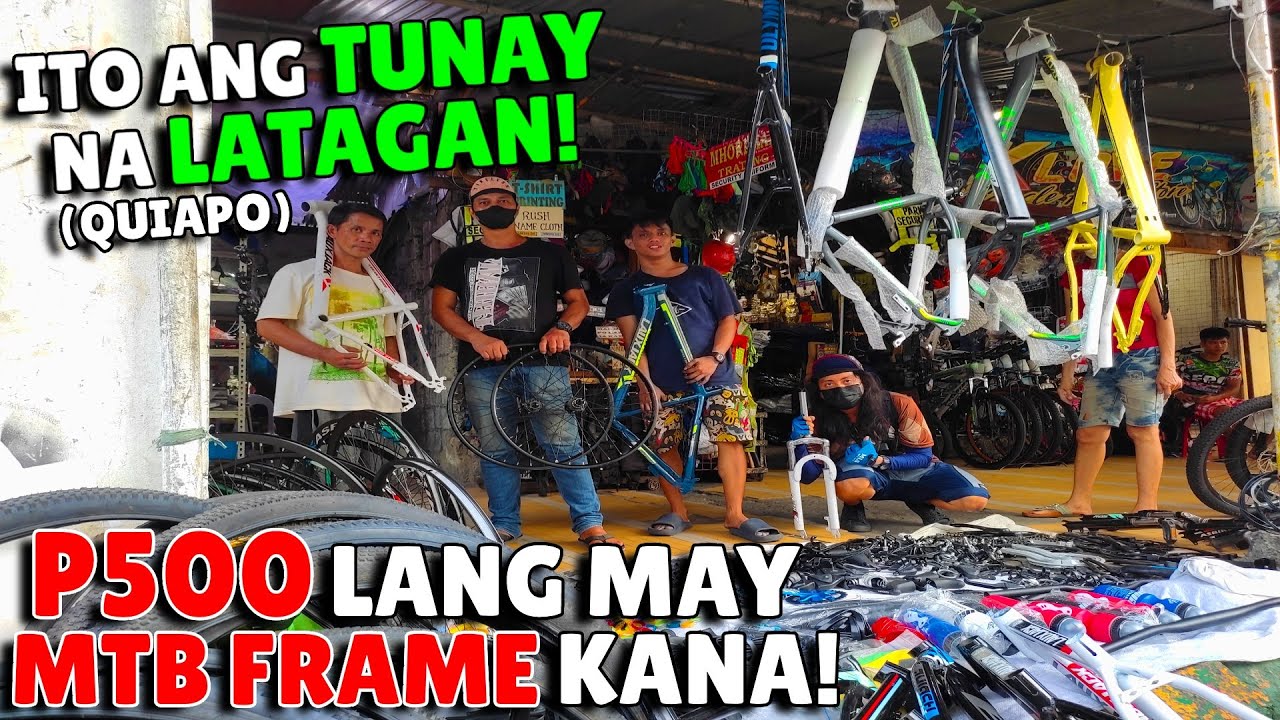 BINALIKAN KO ANG TUNAY NA LATAGAN SA QUIAPO! 500 PESOS LANG MAY MTB FRAME KANA! MURA TALAGA! GRABE!