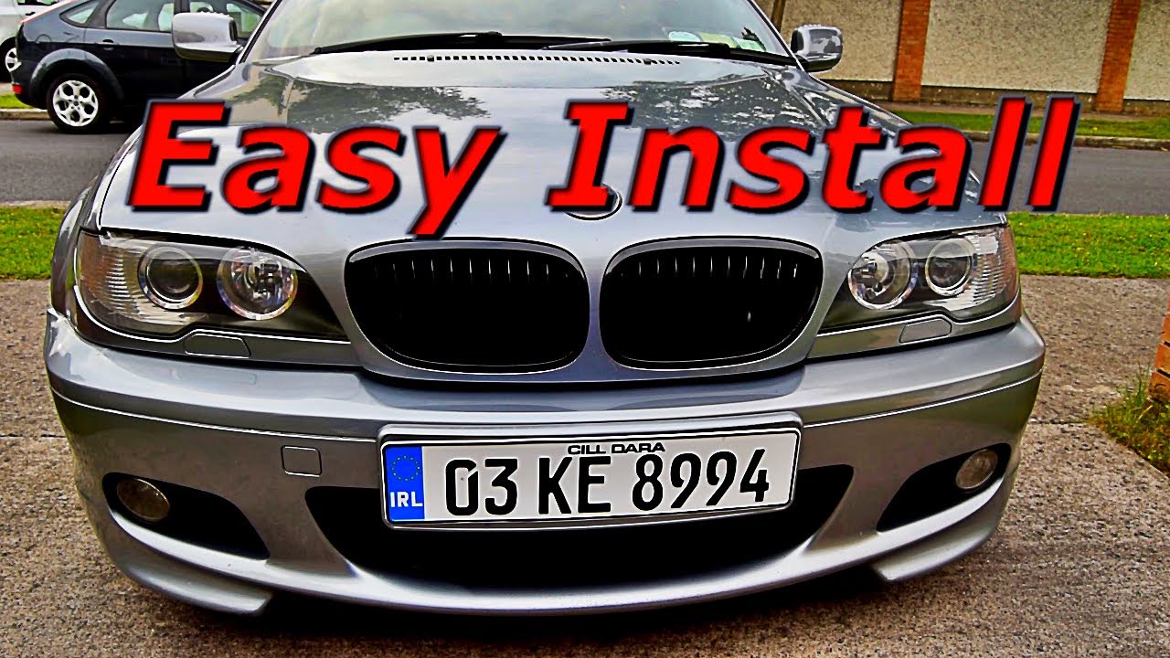 BMW E46 Front Grill Removal and Install