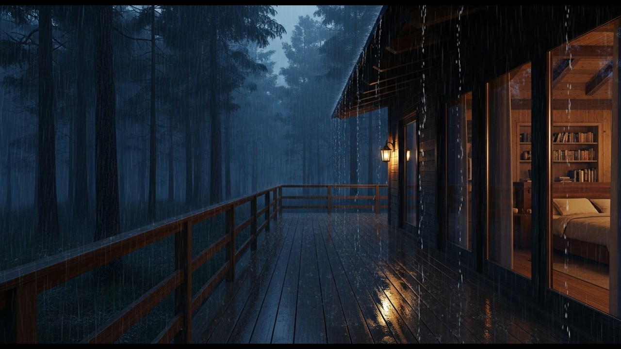 No Music No Ads Only Sound of Rain Fall Asleep With The Soothing Sounds Of Rain And Thunder