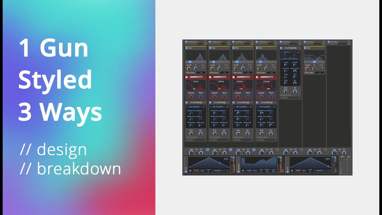 Sound Design Breakdown - 3 Different Weapon Designs From 1 Recording
