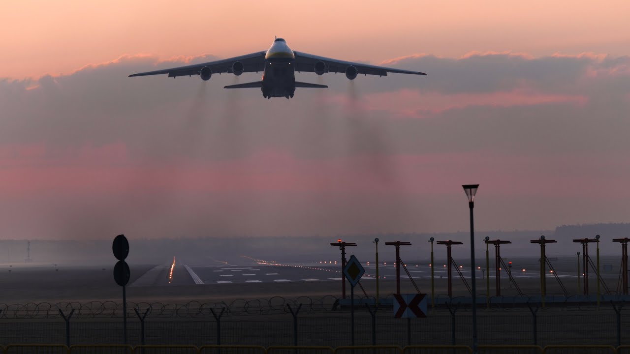 Start Antonov An 124 - Katowice Airport - 12.04.2022