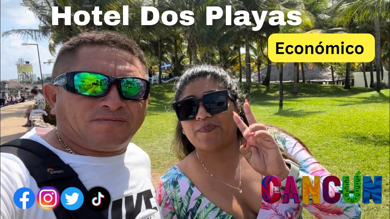 Hotel Dos Playas Cancún/ Súper económico 😱 En ZONA HOTELERA 🌴