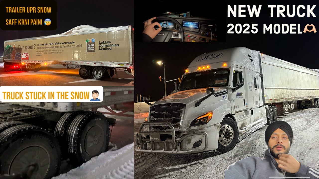 My First Trucking vlog 2025 | Driving Brand new Truck in -25❄️| Truck Fasgya Snow Vich @lovepatti